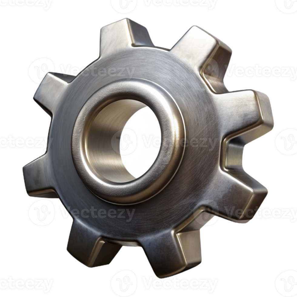 stunning contemporary Metallic Gear Cogwheel Rotating Animation Cutout high resolution png