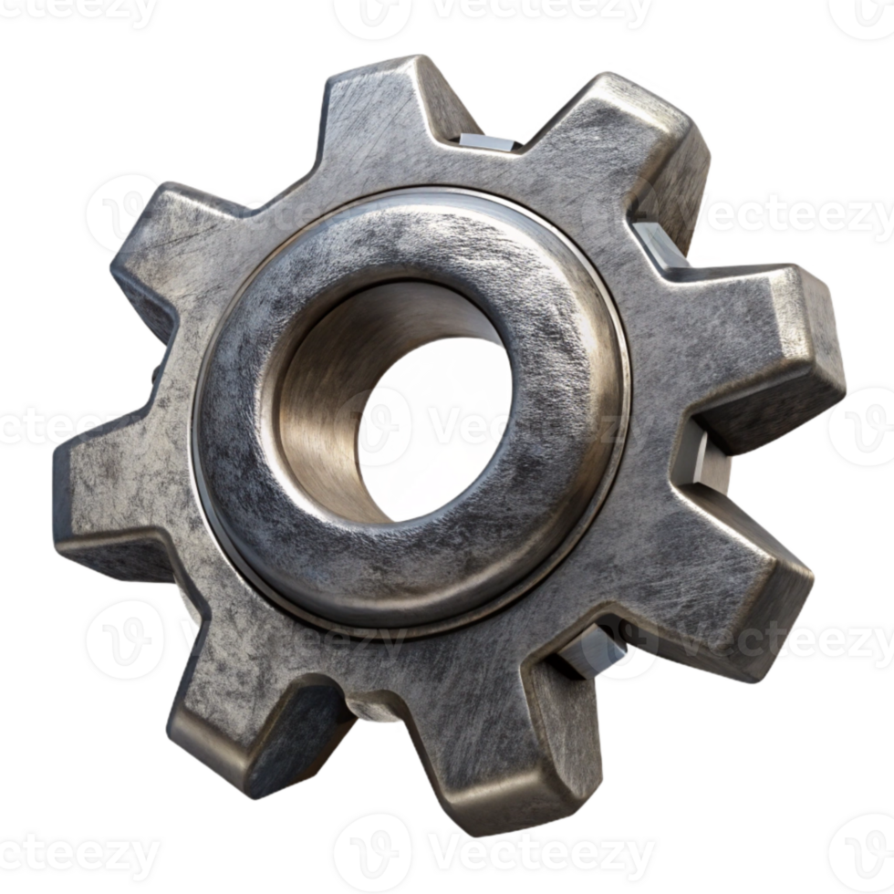 magnificent contemporary Metallic Gear Cogwheel Set Isolated Element exclusive png