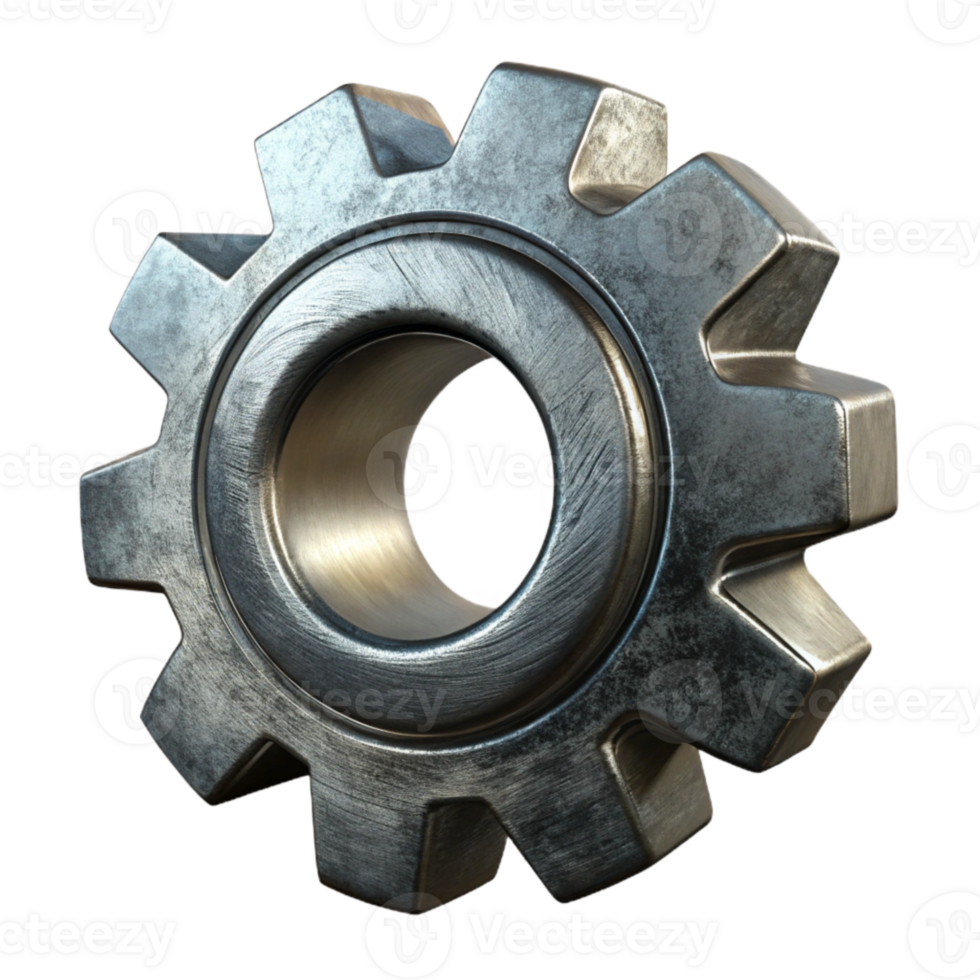 wonderful abstract Metallic Gear Cogwheel Rotating Animation Cutout genuine png