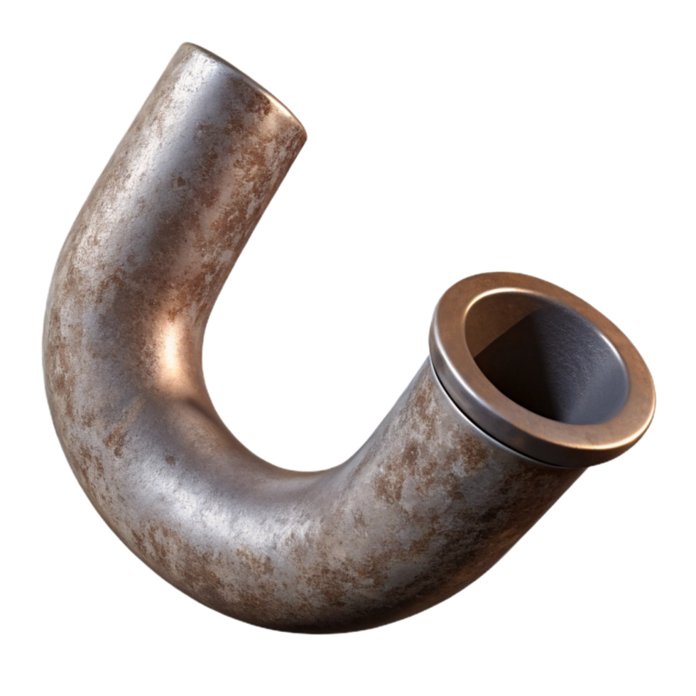 beautiful modern Metal Pipe Bent Shape Isolated Cutout high quality png
