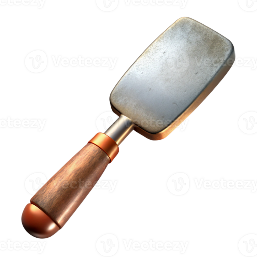 magnificent vintage Metal Spatula Side View Cutout Transparent Background premium png