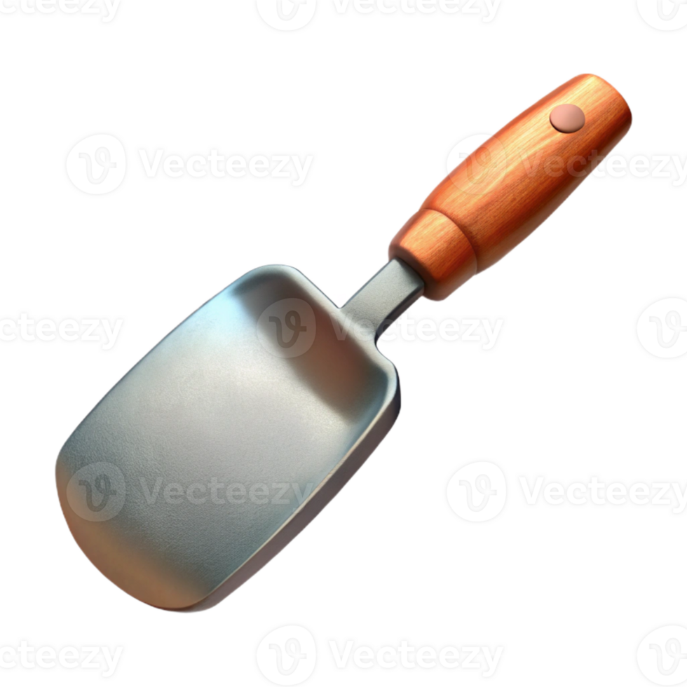 elegant creative Metal Spatula Side View Cutout Transparent Background genuine png