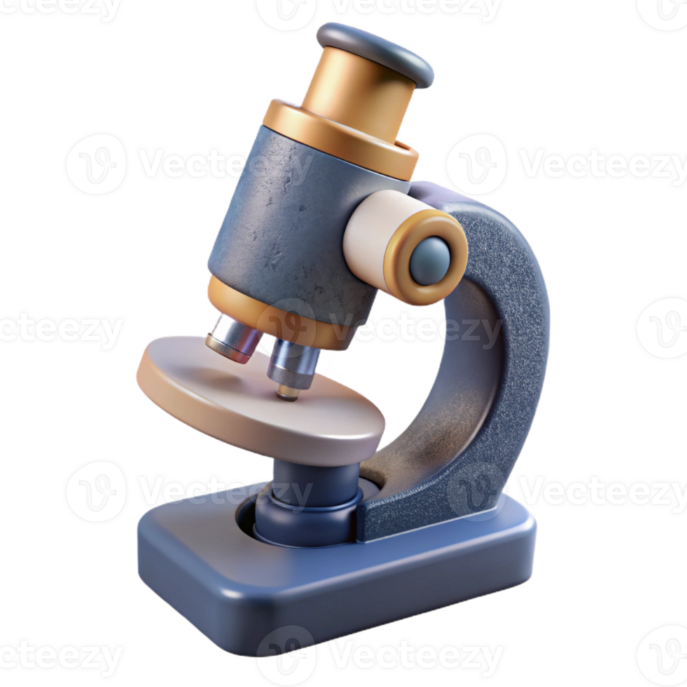 beautiful modern Microscope Side View Transparent Background professional png