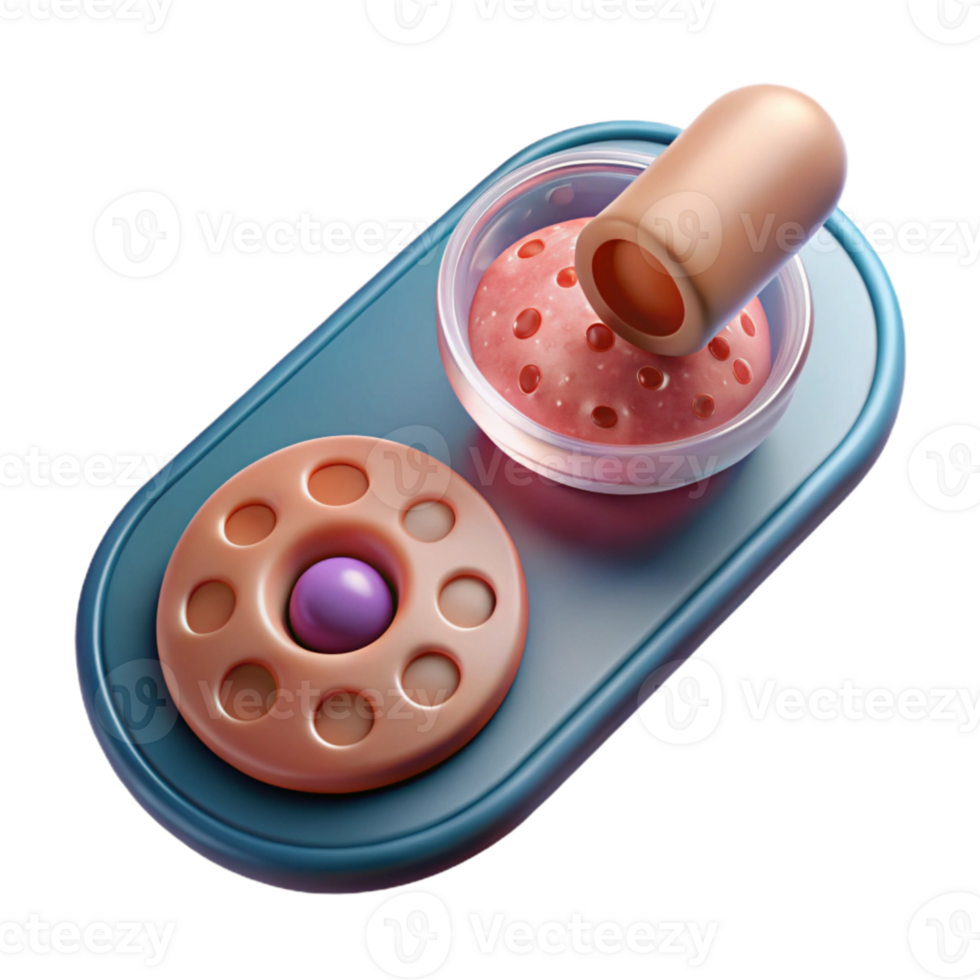 dramatic traditional Microscope Slide with Cell Sample Transparent Background Cutout png