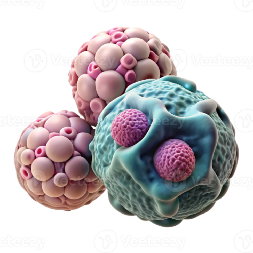 magnificent creative Microscopic Cells Close Up View Transparent Background high resolution png