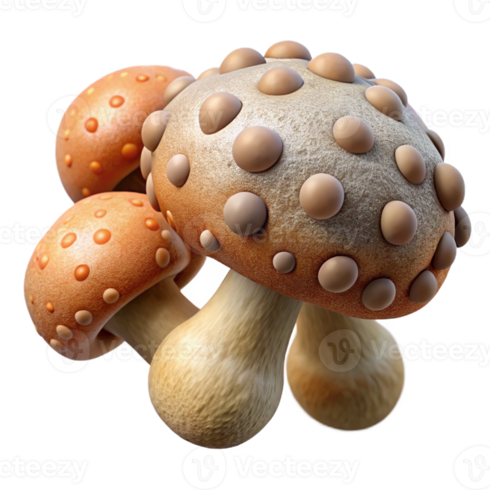 wonderful creative Microscopic Fungi Close Up View Isolated Element premium png