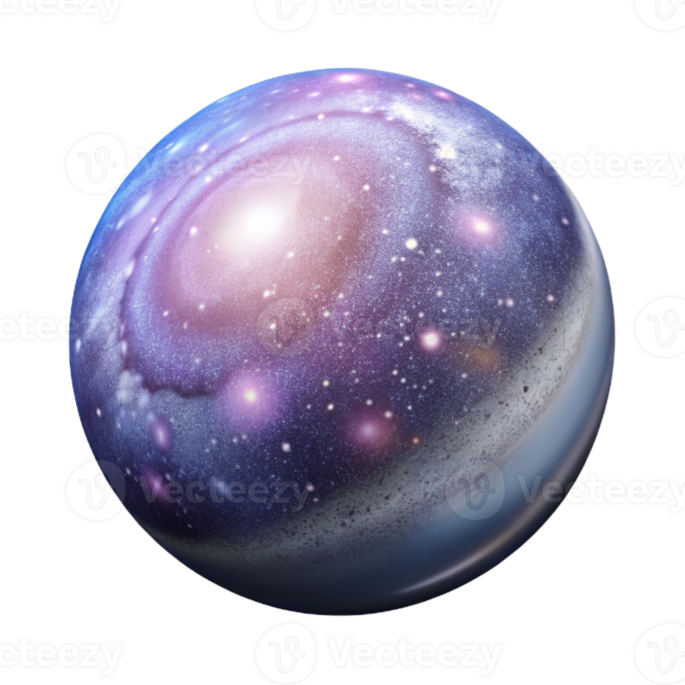 beautiful vintage Milky Way Galaxy with Stars and Nebulae Isolated high resolution png