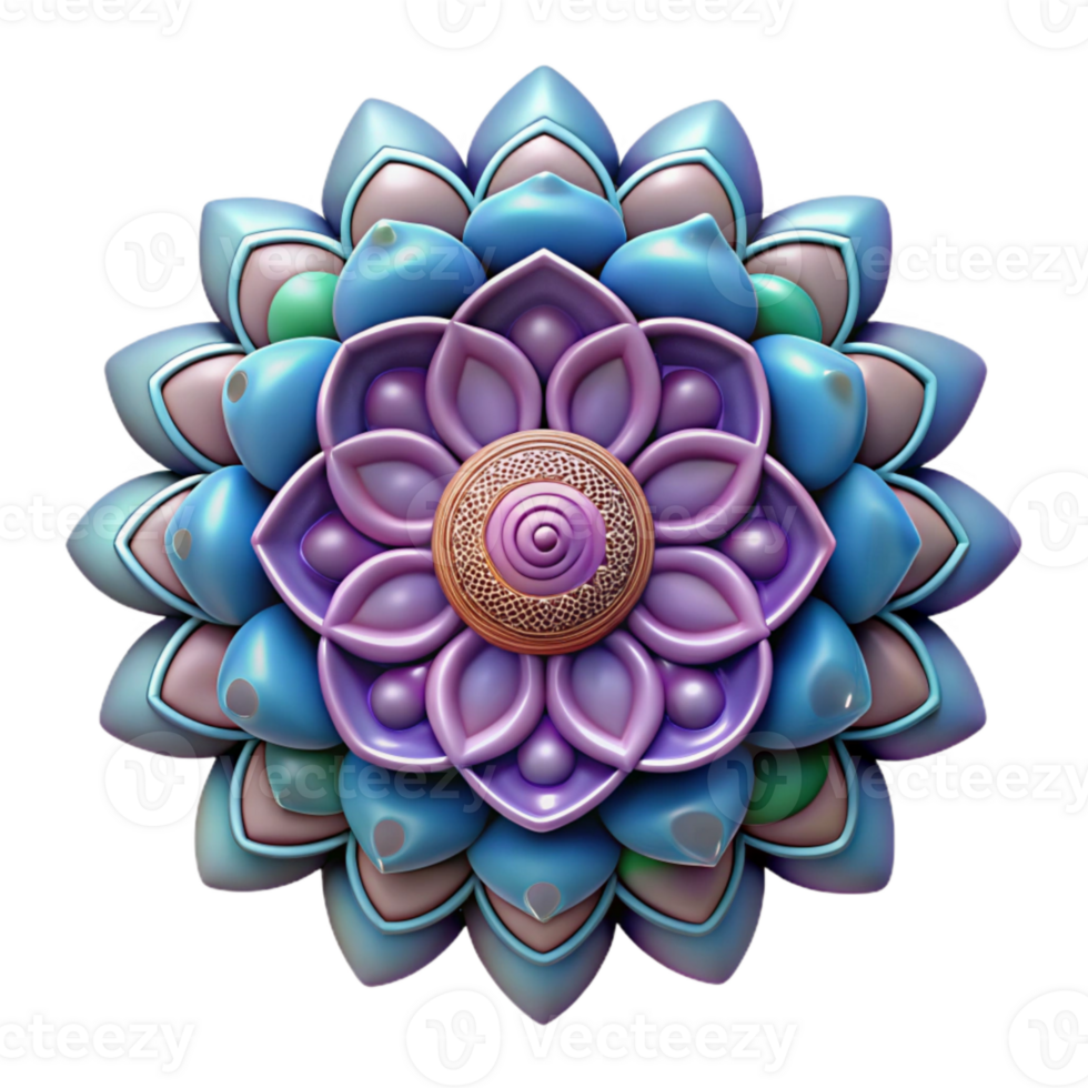 stunning modern Mindful Coloring Mandala Design Isolated high resolution png