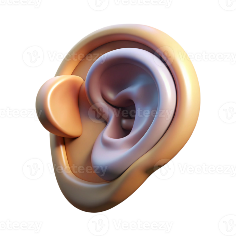 extraordinary rustic Mindful Listening Ear Icon Isolated exclusive png