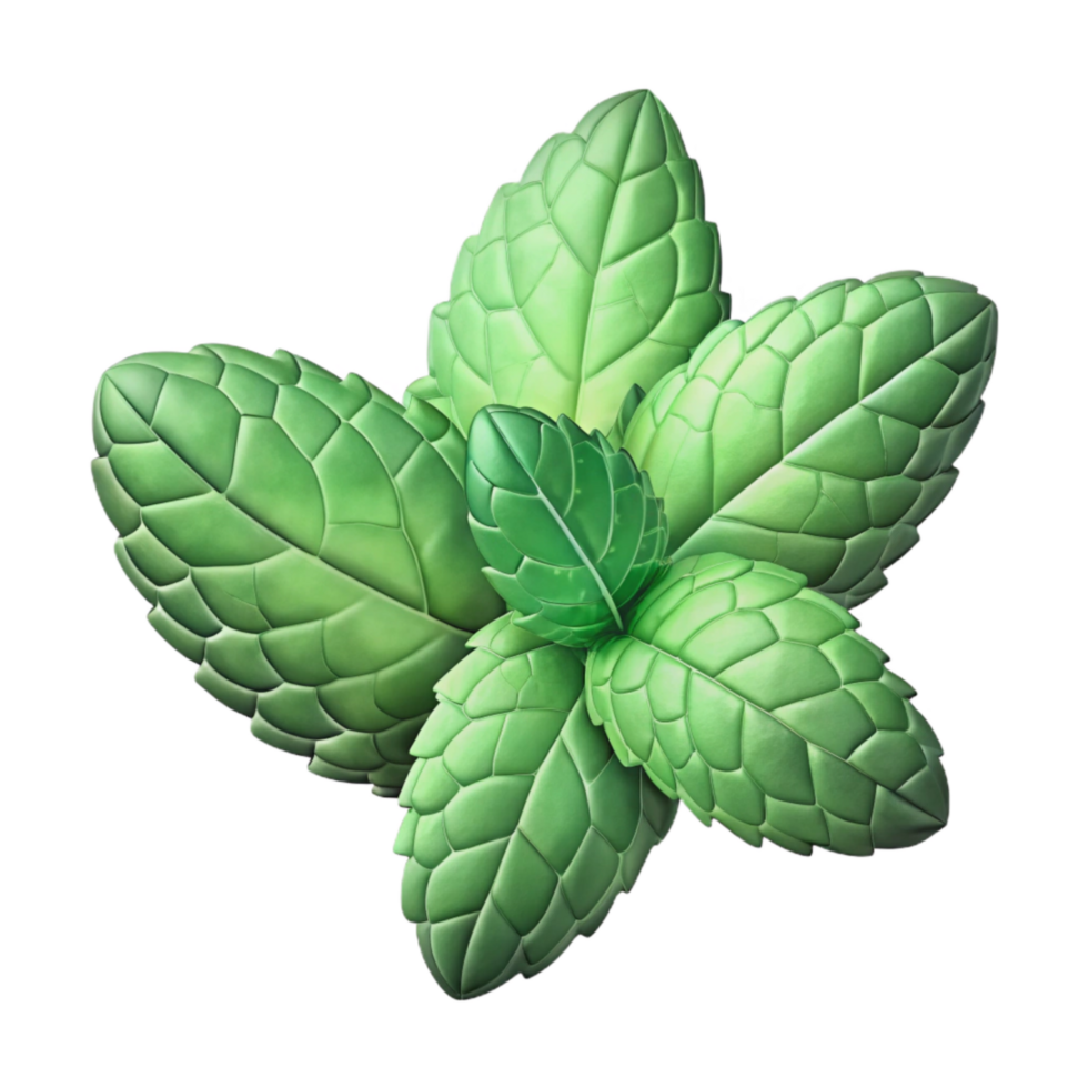 magnificent abstract Mint Leaves Isolated png