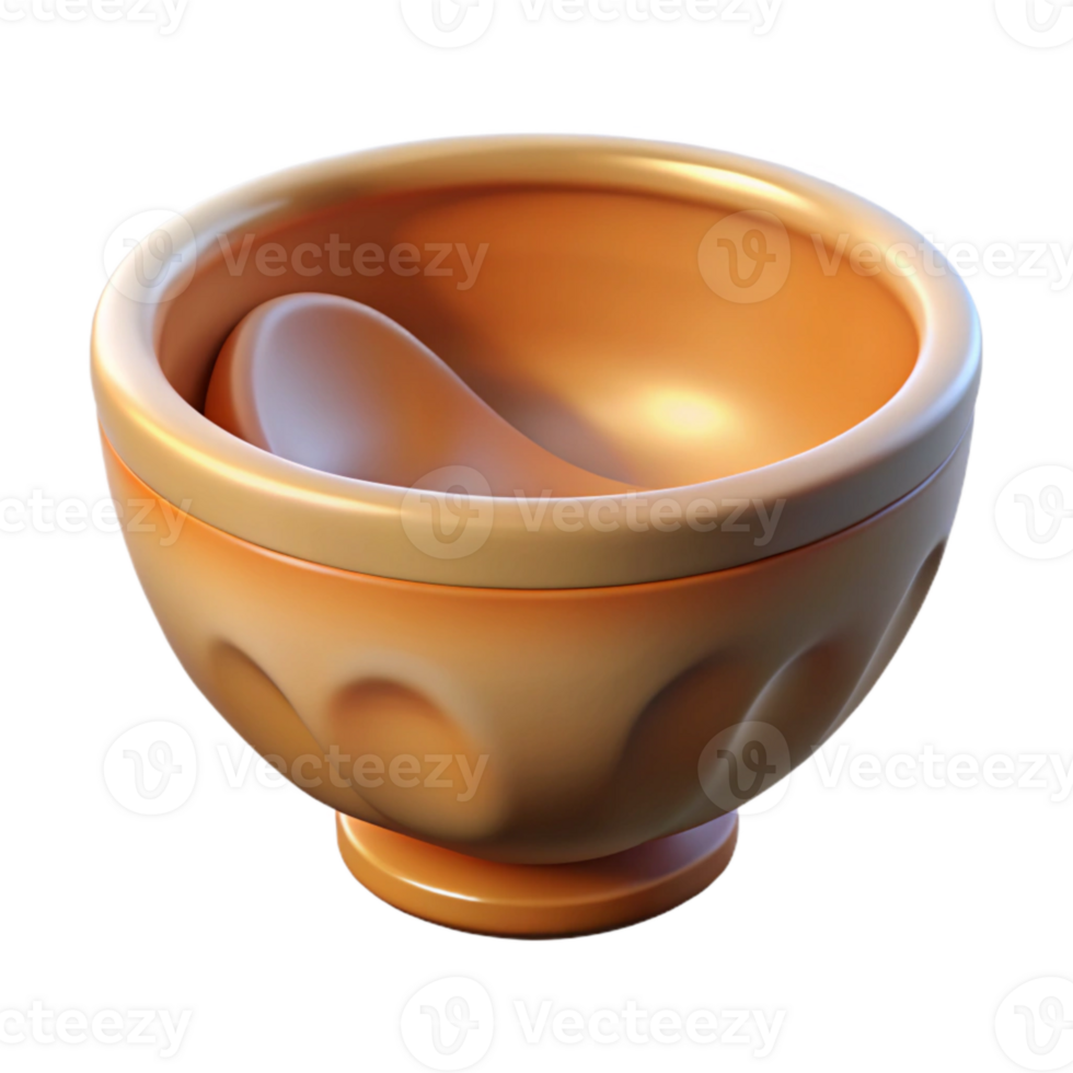 vibrant artistic Mixing Bowl Cutout Transparent Background high resolution png