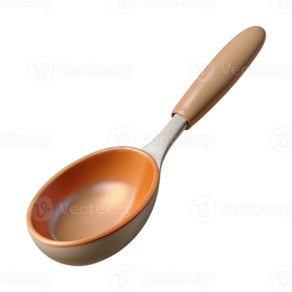 extraordinary minimalist Mixing Spoon Cutout Angled View detailed png
