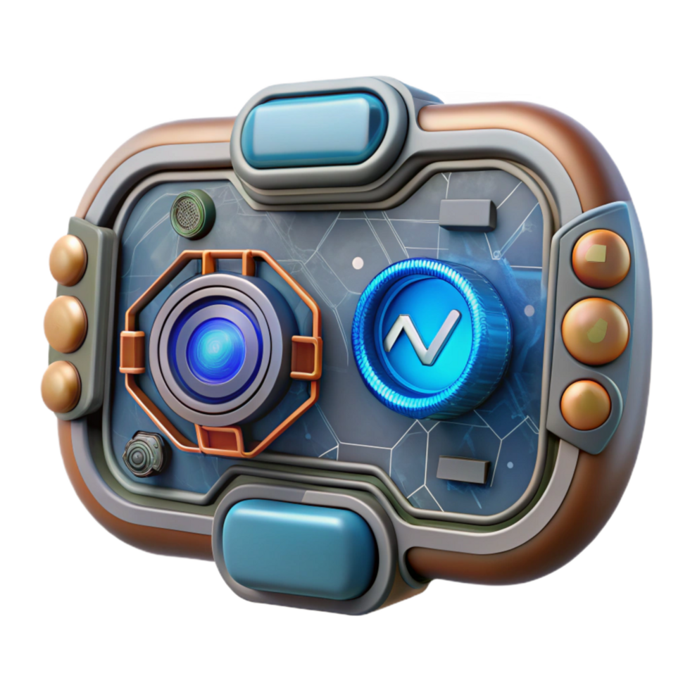 wonderful vintage Modern Ai Interface Hud Element Cutout premium png
