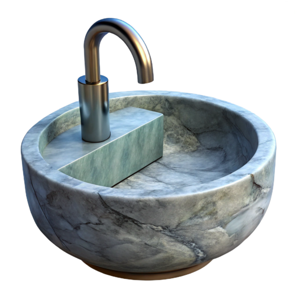 beautiful modern Modern Bathroom Sink with Chrome Faucet Transparent Element exclusive png