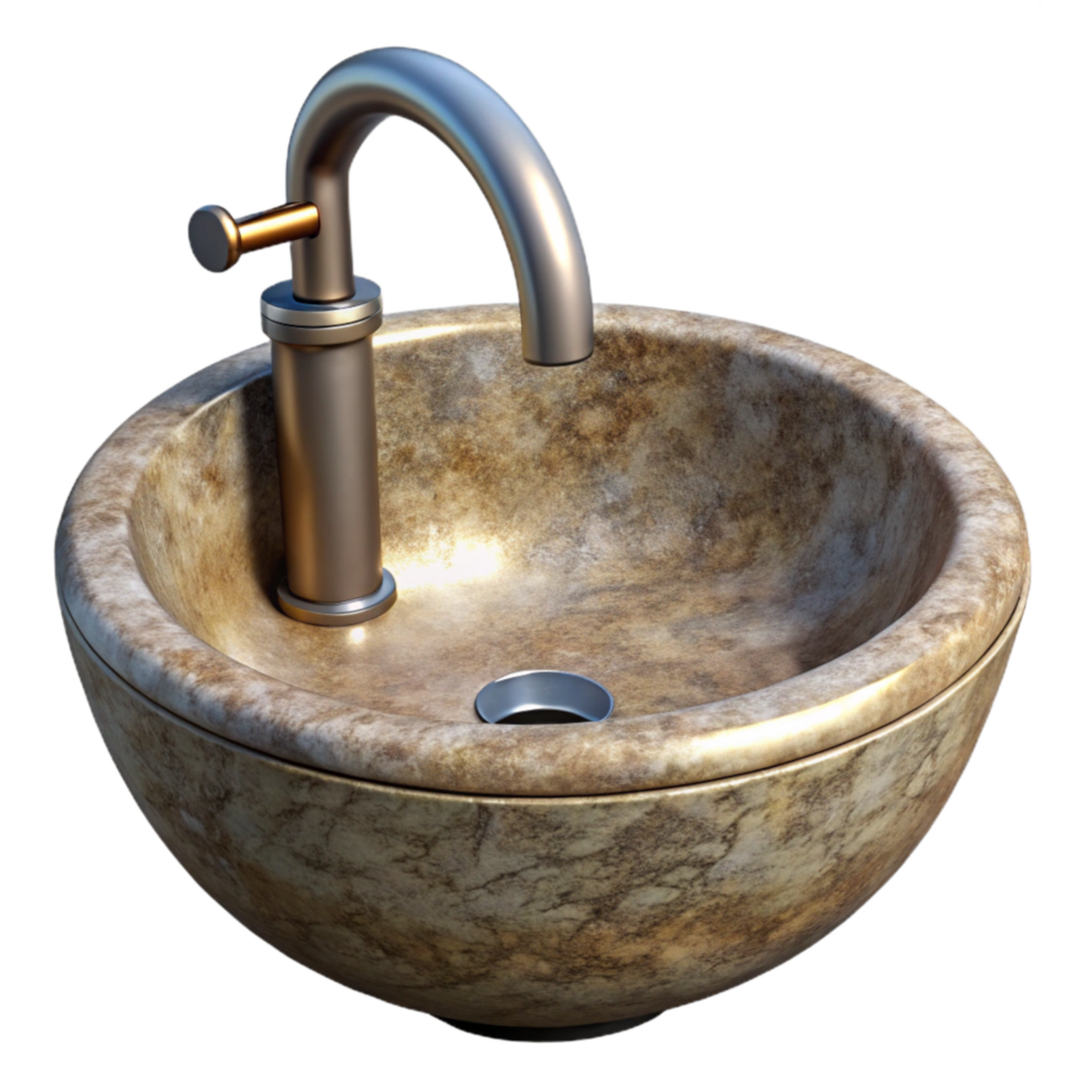 dramatic creative Modern Bathroom Sink with Chrome Faucet Transparent Element authentic png