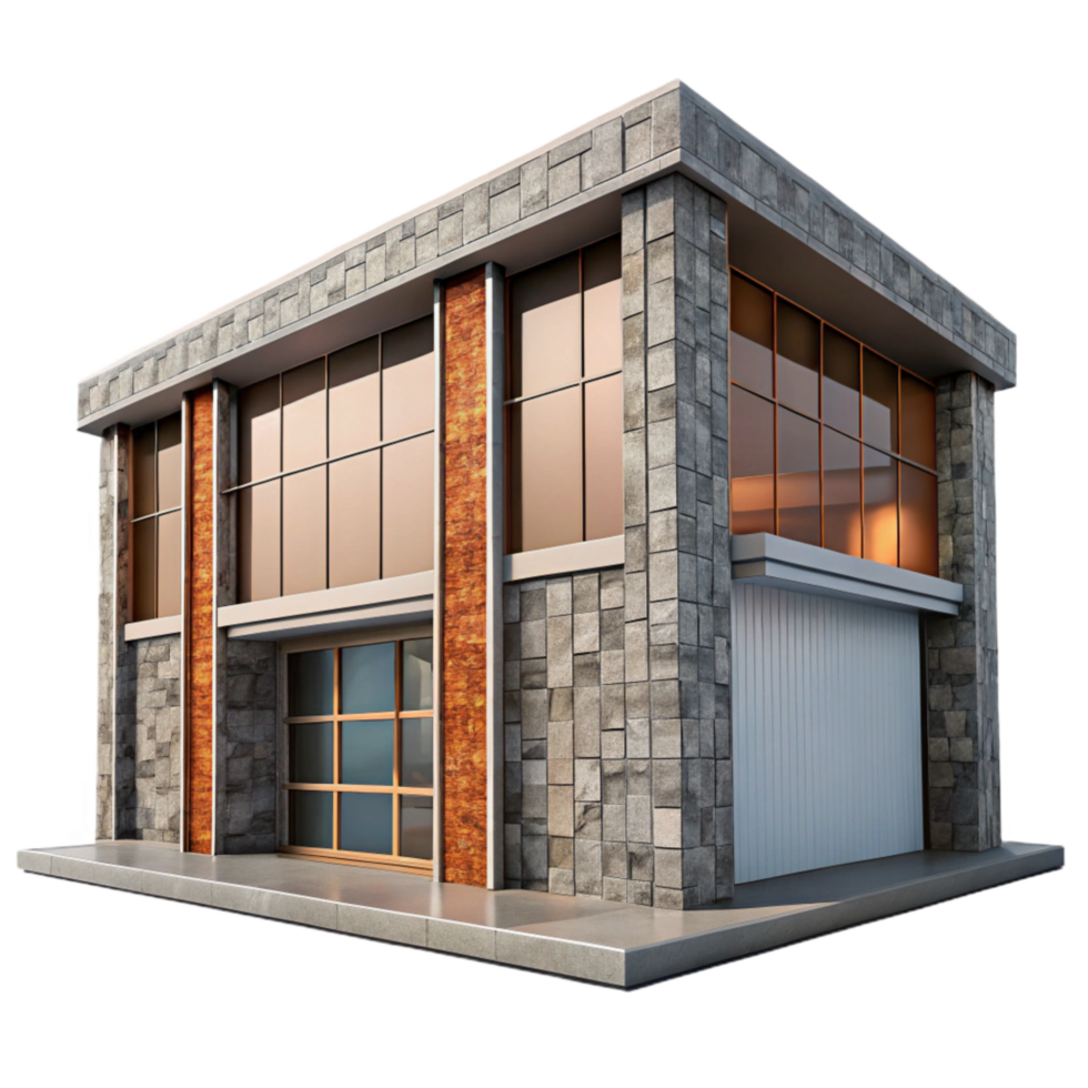 magnificent abstract Modern Building Facade with Glass Panels Transparent Element premium png