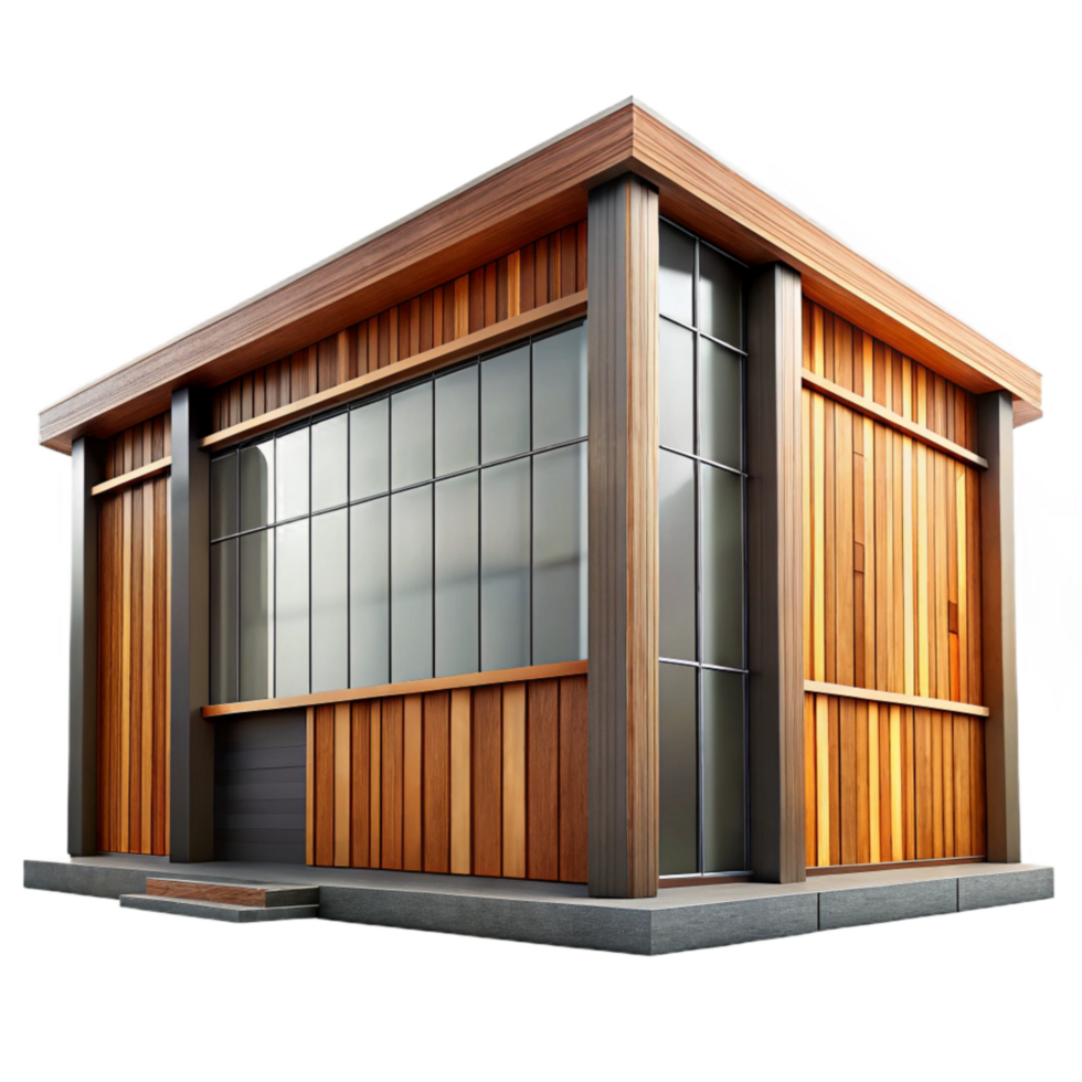magnificent abstract Modern Building Facade with Glass Panels Transparent Element original png