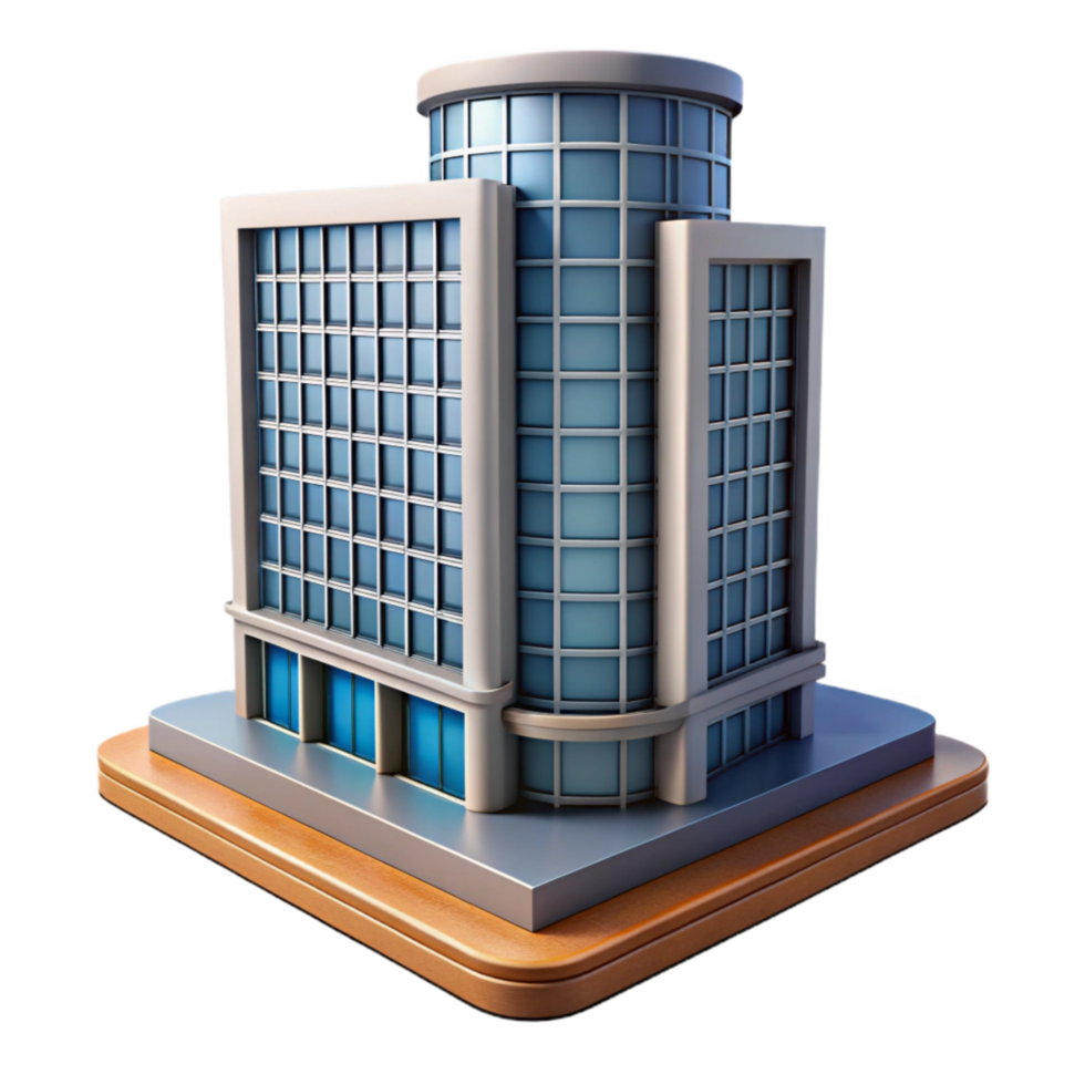 dramatic minimalist Modern Building Skyscraper Isolated exclusive png