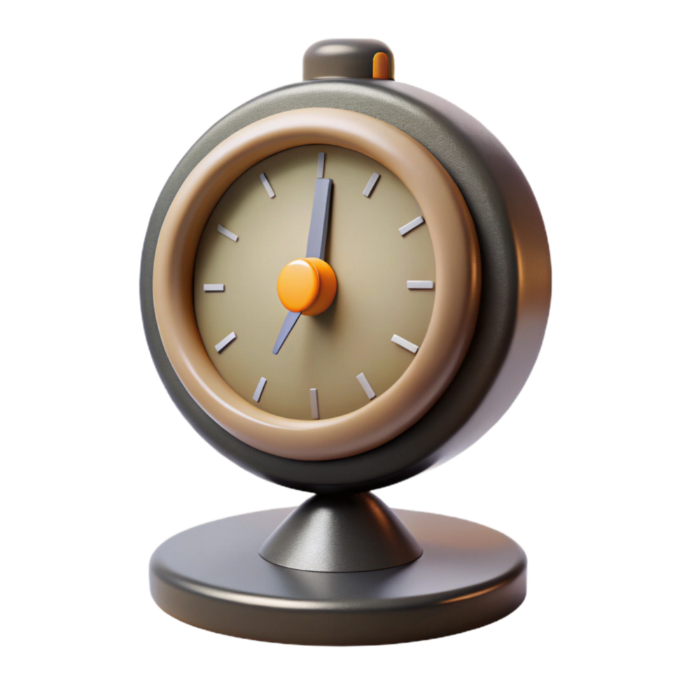 magnificent modern Modern Desk Clock Front View Isolated Element genuine png