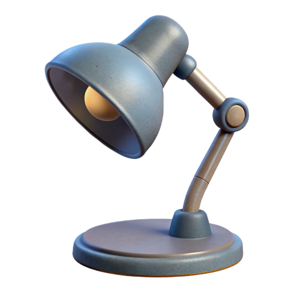 extraordinary artistic Modern Desk Lamp with Warm Light Side Angle Transparent exclusive png