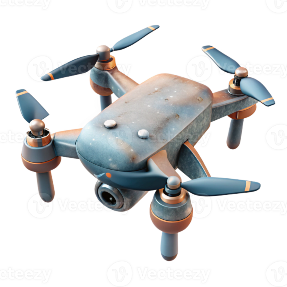 beautiful artistic Modern Drone Quadcopter Flying Overhead Cutout exclusive png