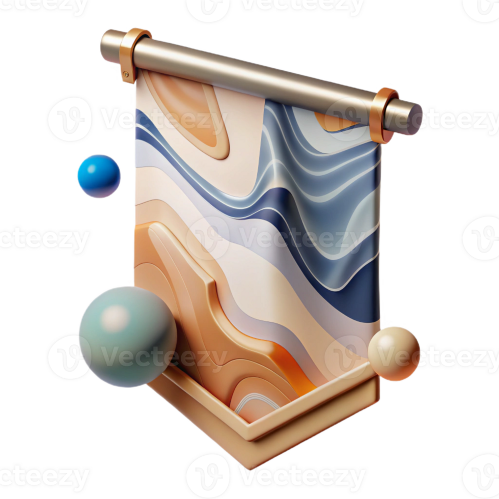 elegant classic Modern Event Banner with Abstract Design Isolated png