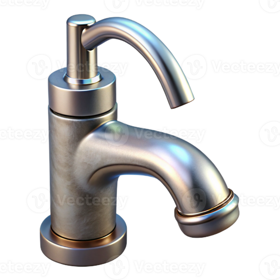 magnificent artistic Modern Faucet Chrome Finish Transparent Background genuine png