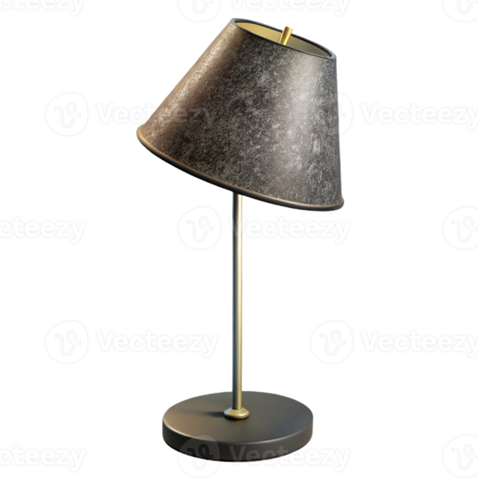 dramatic traditional Modern Floor Lamp with Shade Cutout Metal Base png