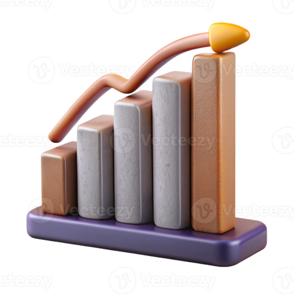 impressive creative Modern Graph with Downward Trend Isolated genuine png