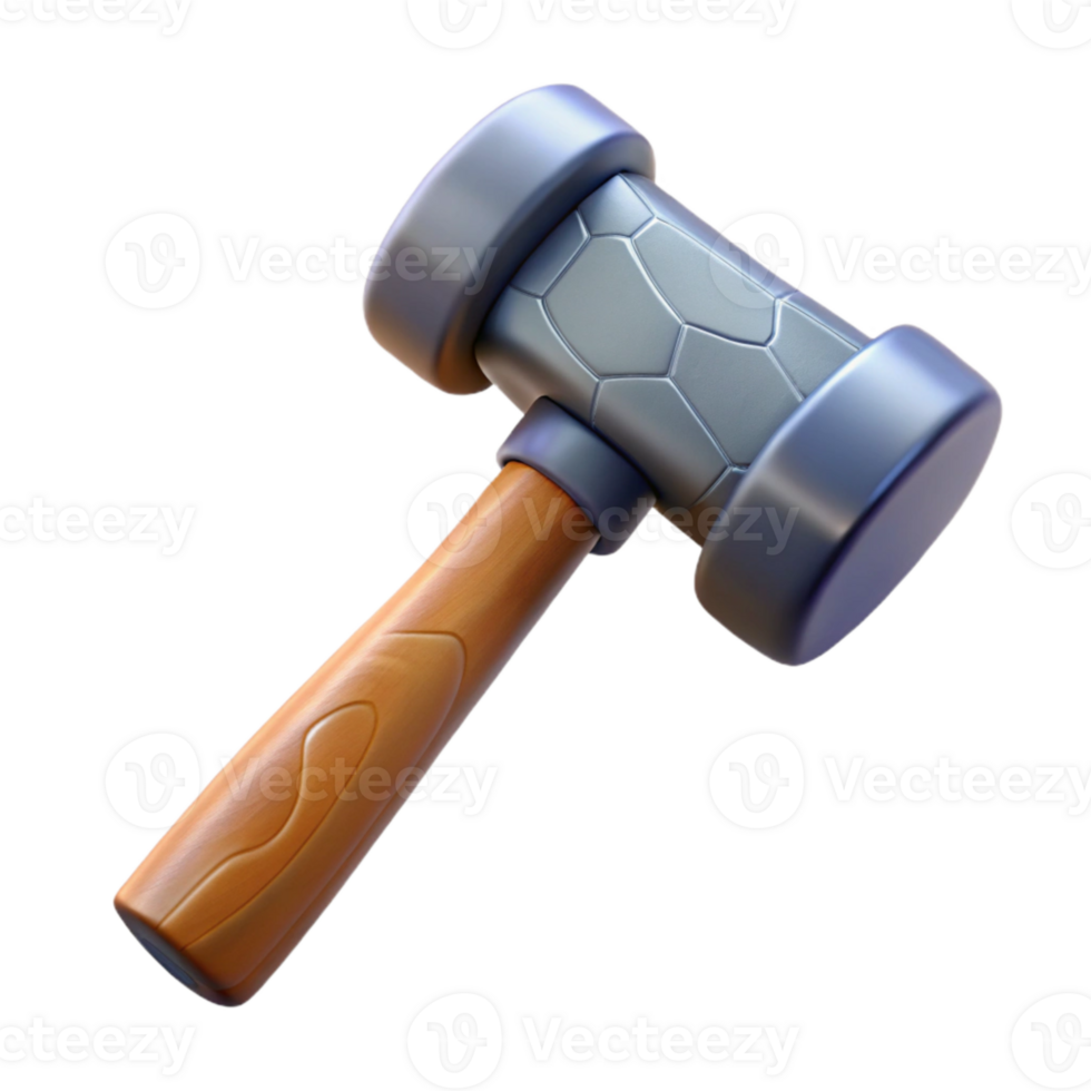 stunning vintage Modern Hammer Side View Isolated Cutout original png