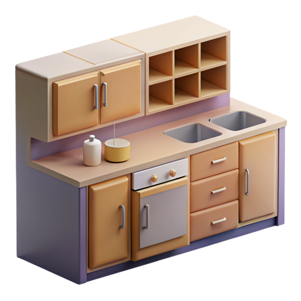 wonderful artistic Modern Kitchen Cabinets Set Isolated Cutout high quality png