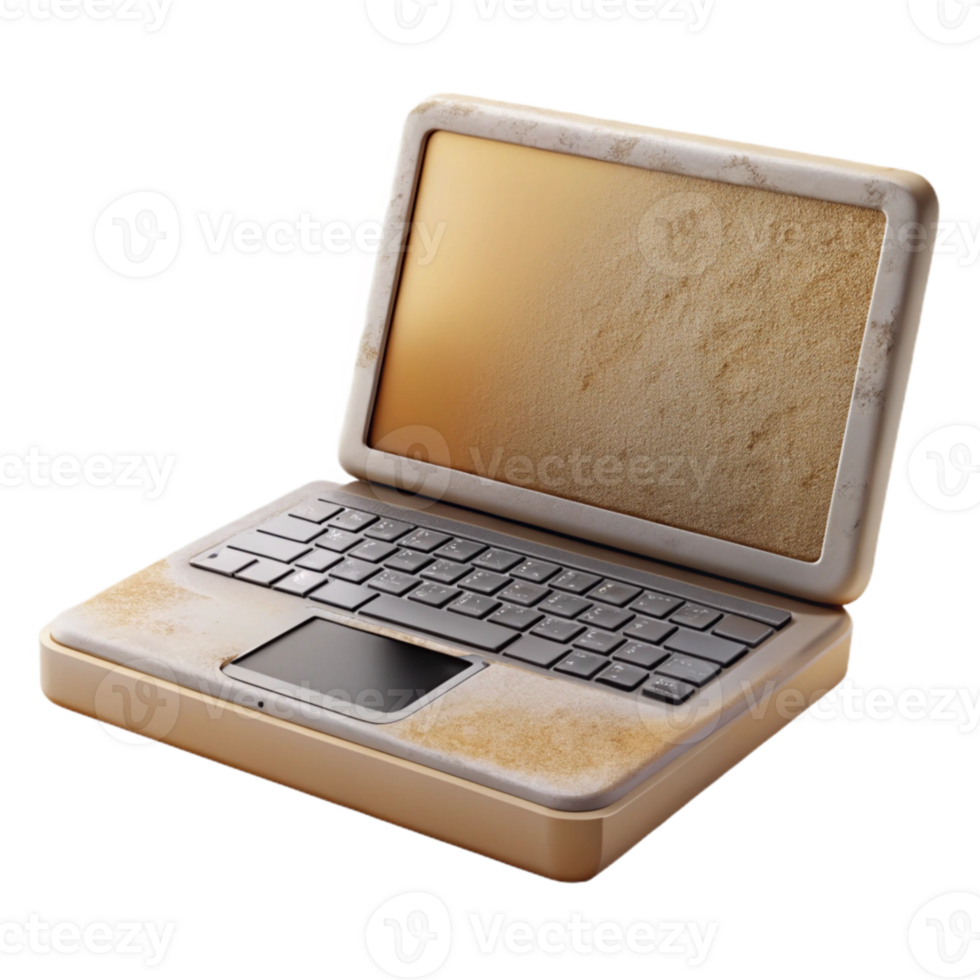 wonderful abstract Modern Laptop Front View Cutout Element detailed png