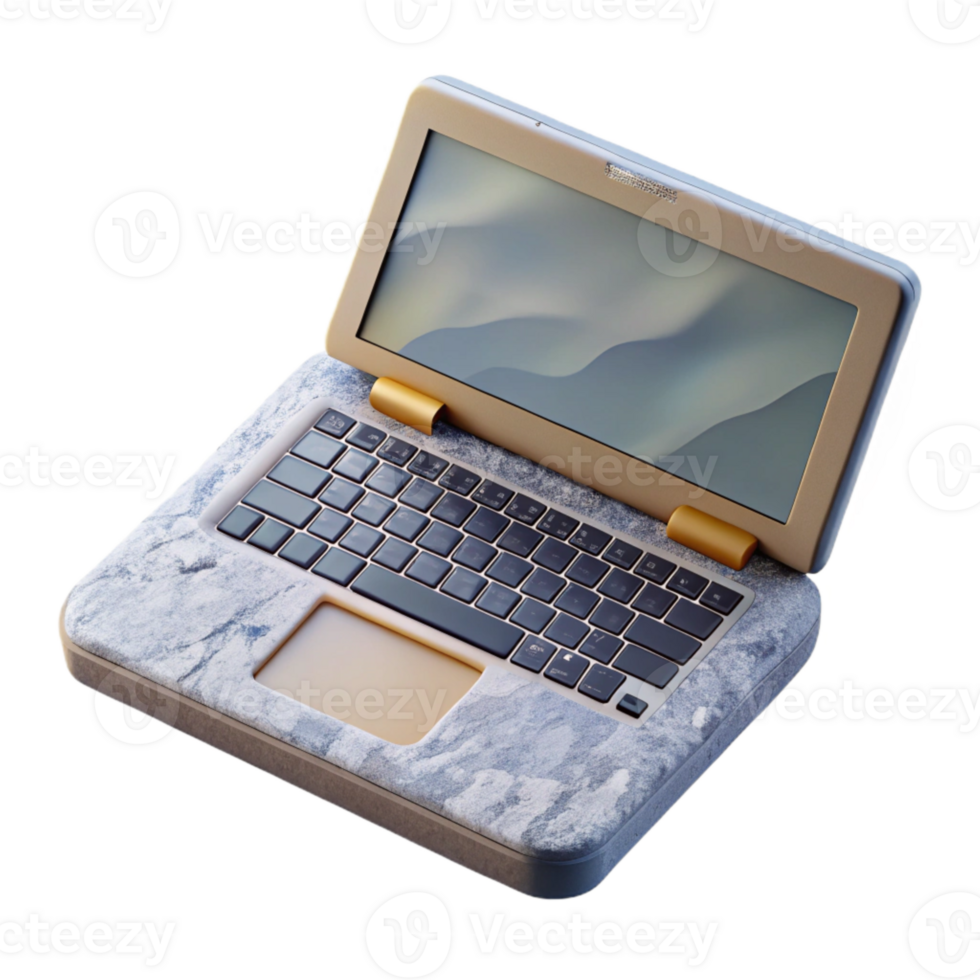 stunning modern Modern Laptop Top View Cutout Element png