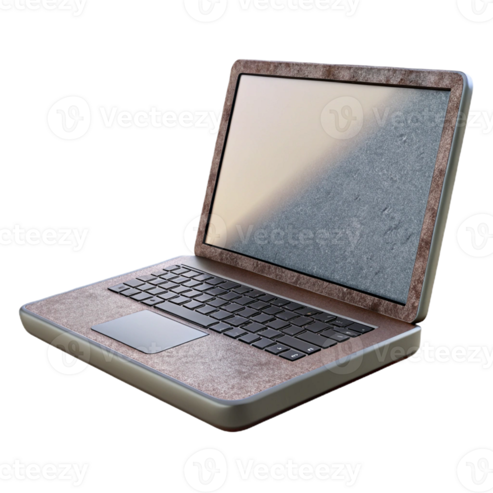 stunning creative Modern Laptop with Blank Screen Isolated exclusive png