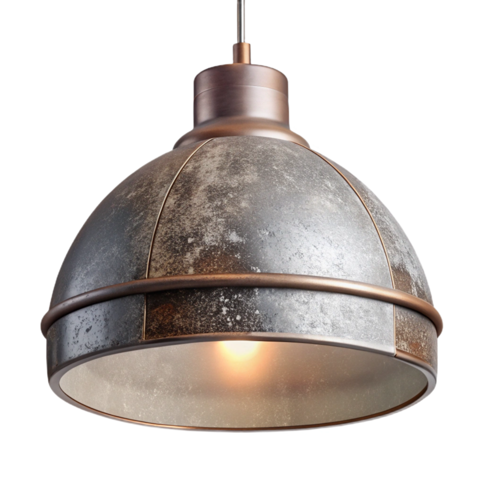 extraordinary creative Modern Pendant Lamp with Metal Shade Transparent Element premium png