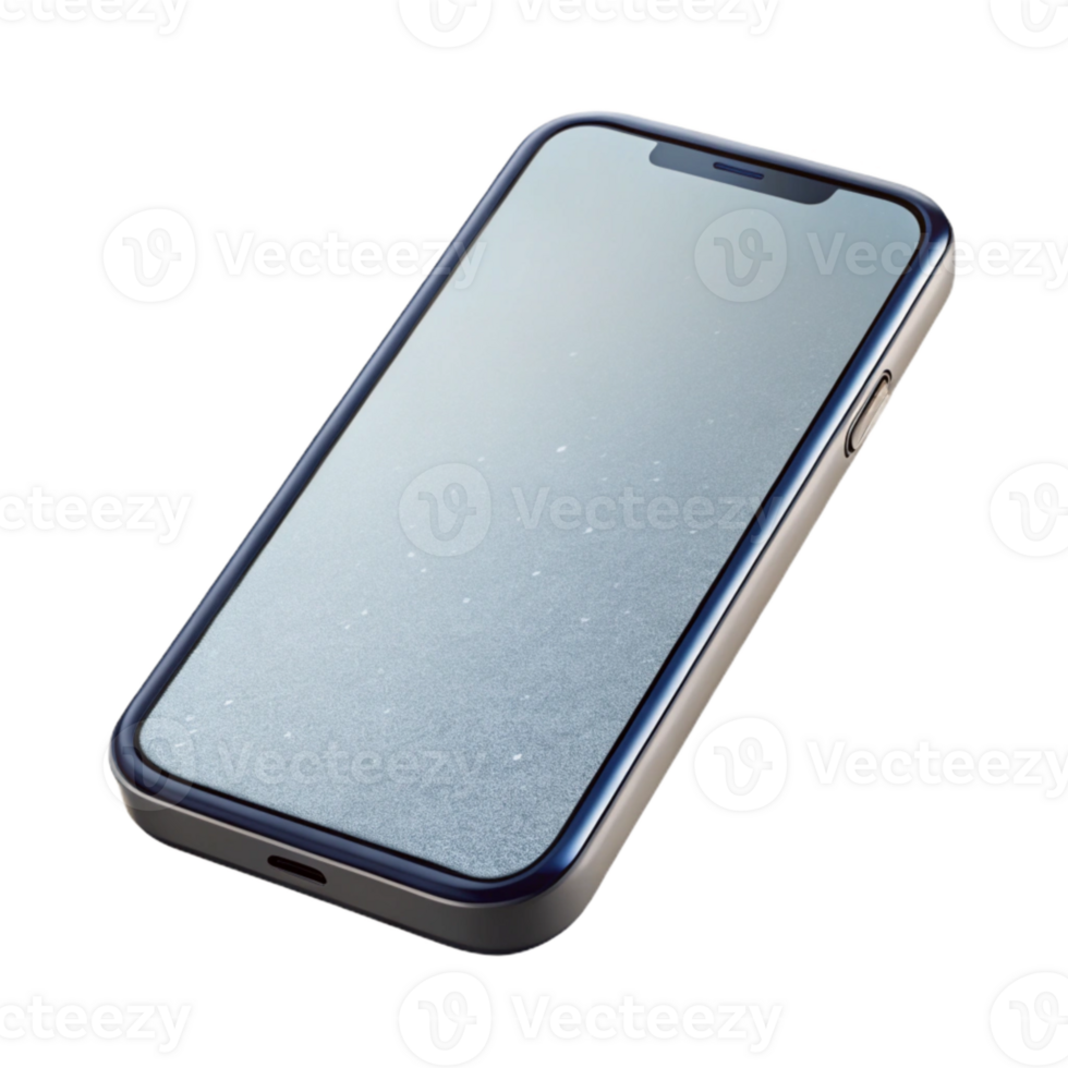 extraordinary rustic Modern Smartphone with Blank Screen Isolated on Transparent Background premium png