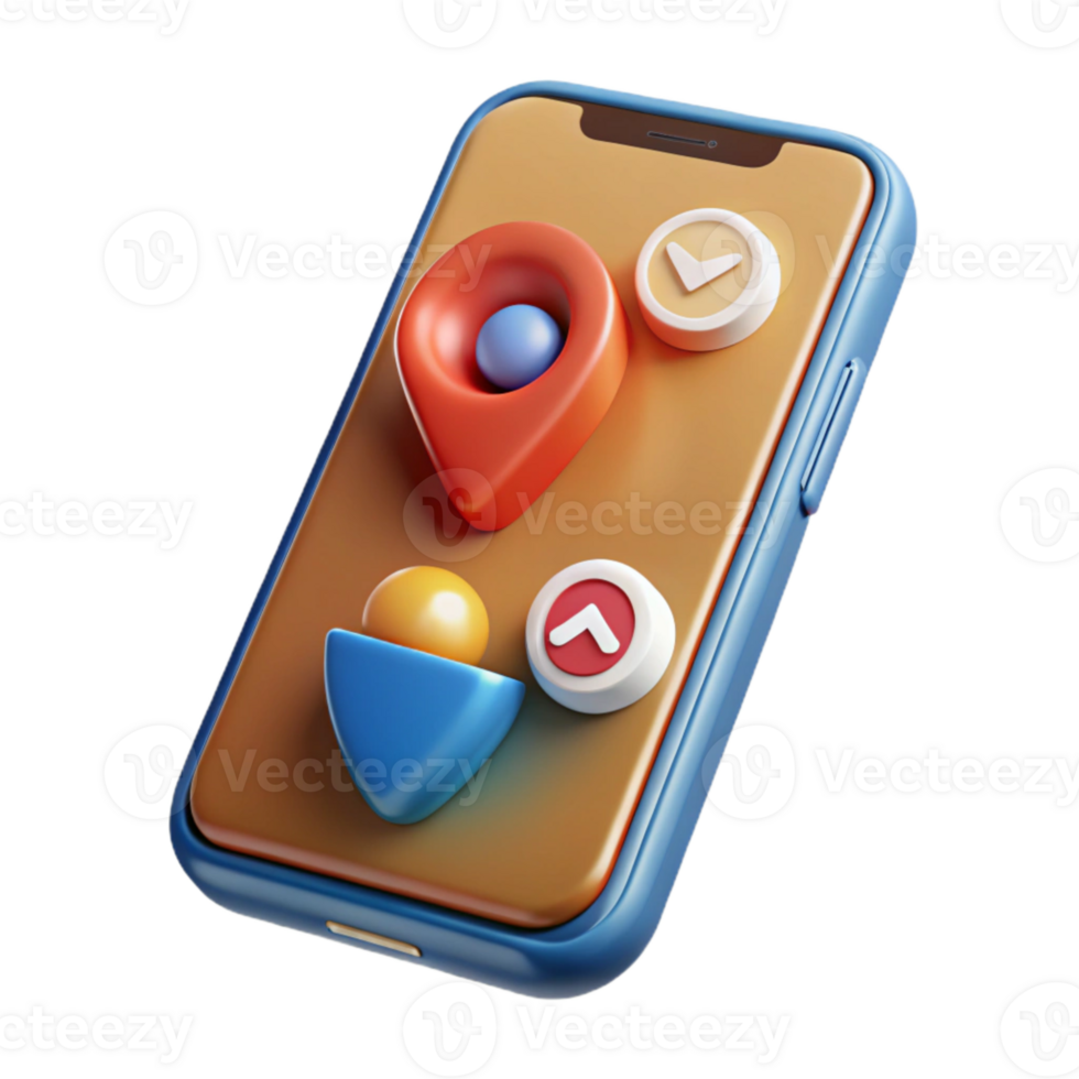 magnificent creative Modern Smartphone with Social Media App Cutout high resolution png
