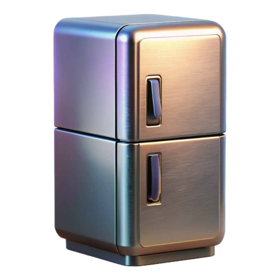 extraordinary abstract Modern Smart Refrigerator Steel Finish Isolated high quality png