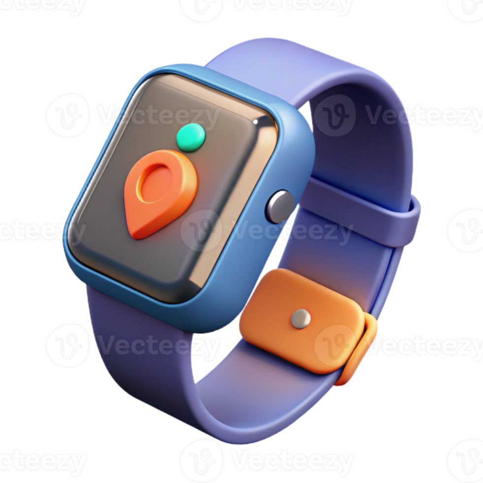 impressive vintage Modern Smartwatch Showing Fitness Tracker Data Isolated detailed png