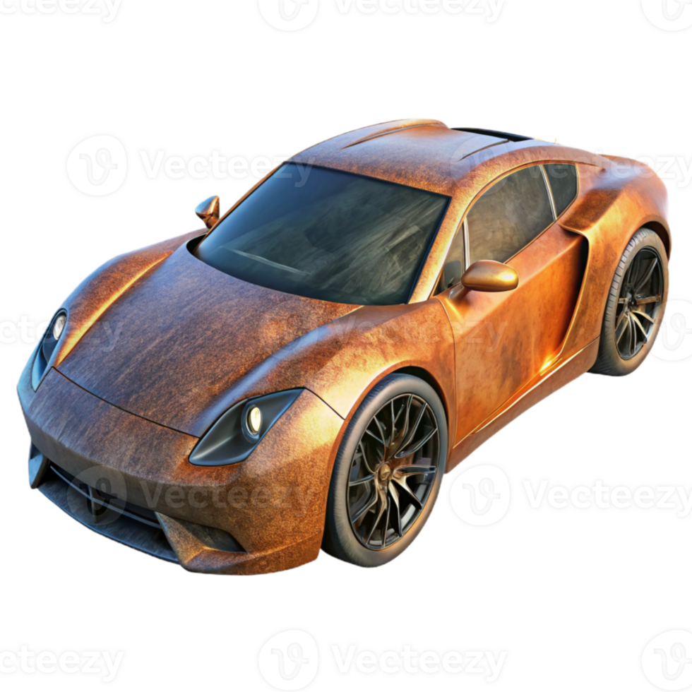impressive abstract Modern Sports Car Isolated Element high quality png