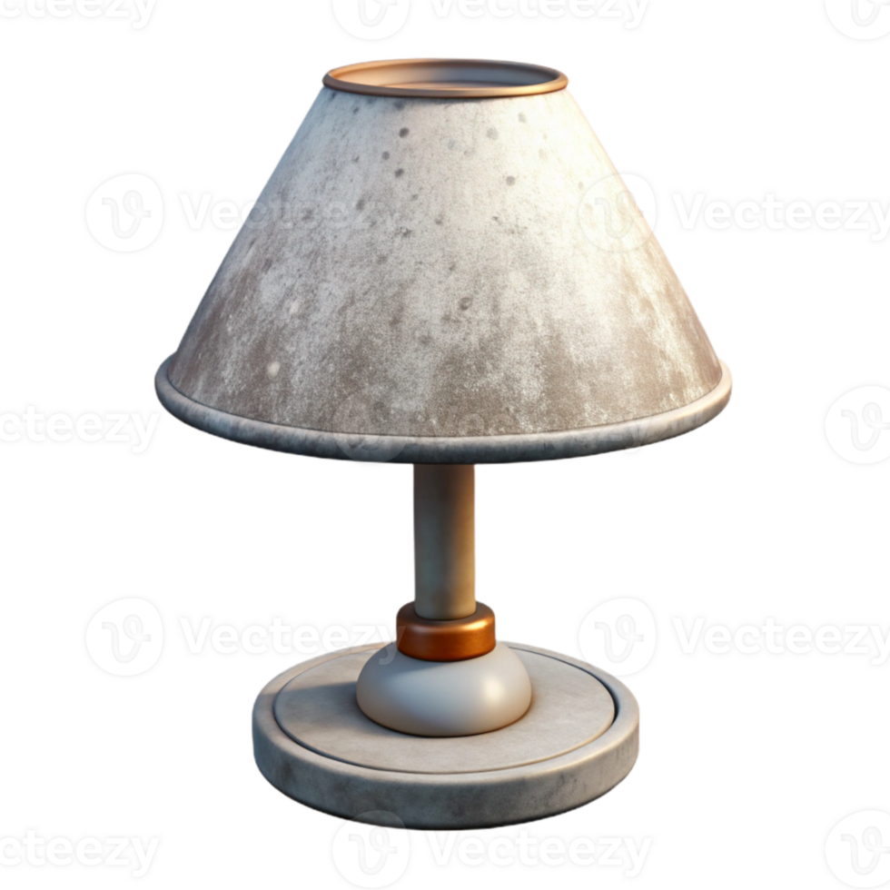 dramatic rustic Modern Table Lamp with Adjustable Arm Cutout detailed png