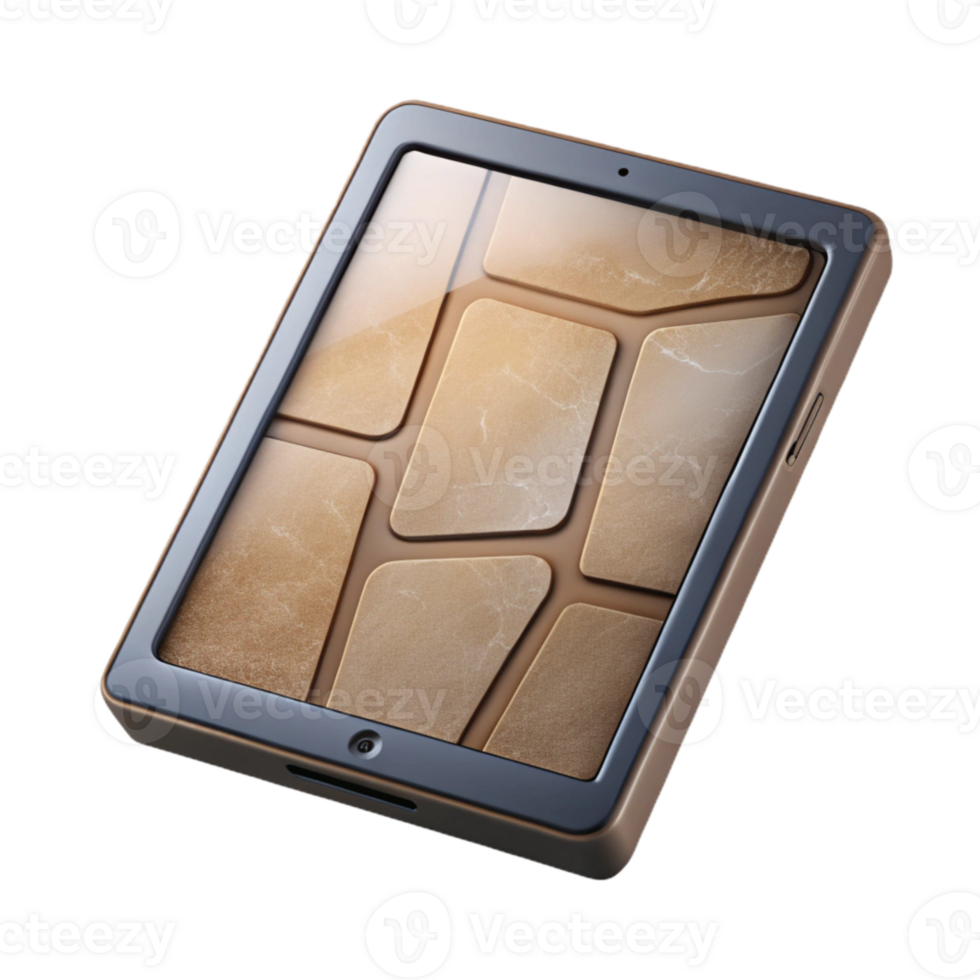 elegant modern Modern Tablet Angled View Cutout Element original png