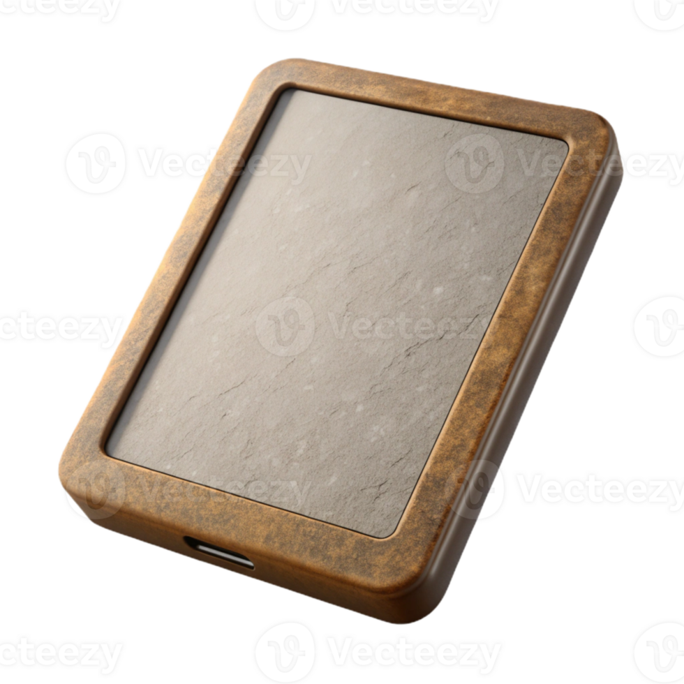 elegant classic Modern Tablet Side View Cutout Element png