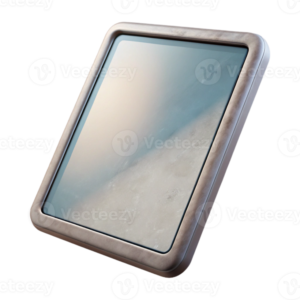vibrant classic Modern Tablet with Blank Screen Cutout authentic png