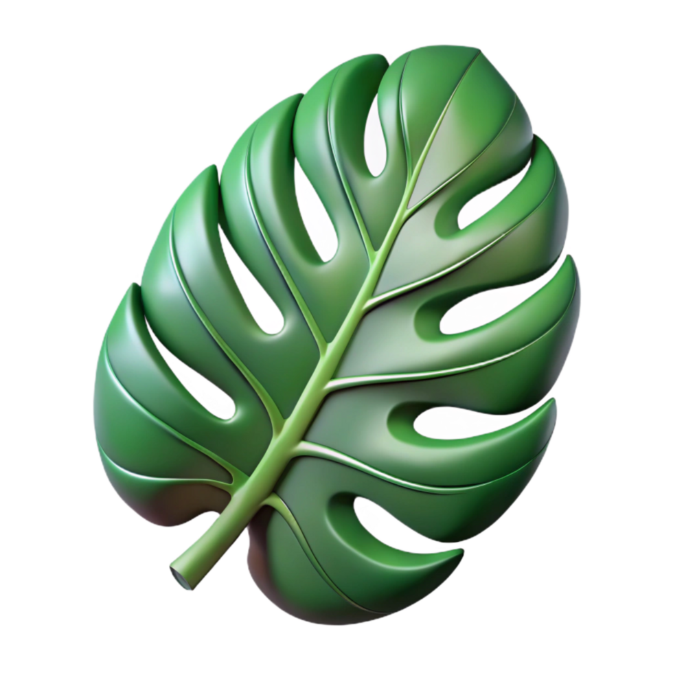serene traditional Monstera Leaf Trendy Tropical Foliage Holey Structure Cutout png