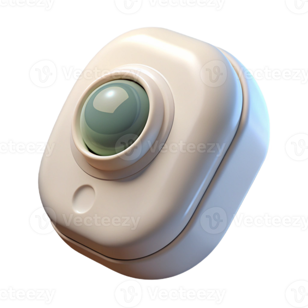 vibrant modern Motion Detector White Plastic Casing Transparent Background original png