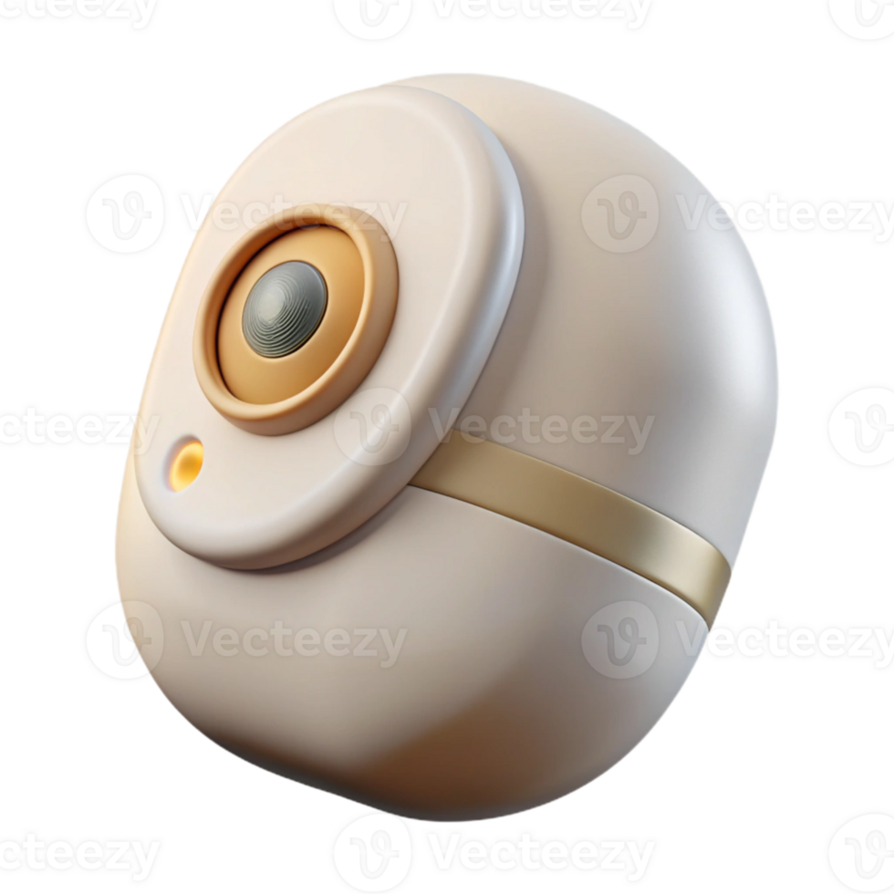 beautiful rustic Motion Sensor Device Isolated White Plastic Casing authentic png