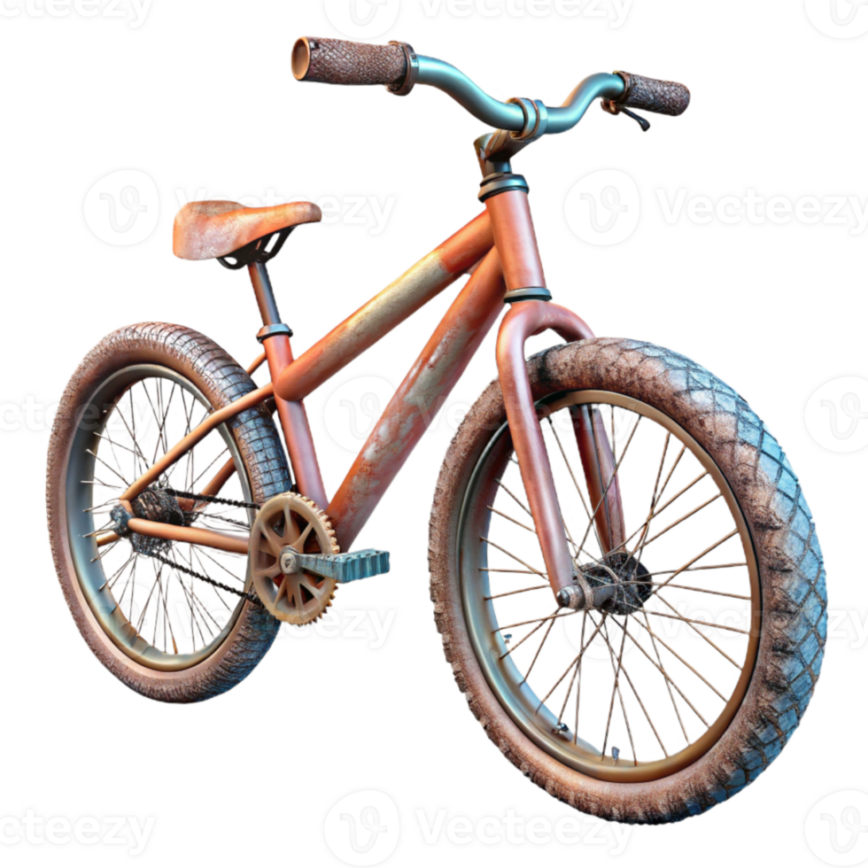 elegant traditional Mountain Bike Side View Isolated original png