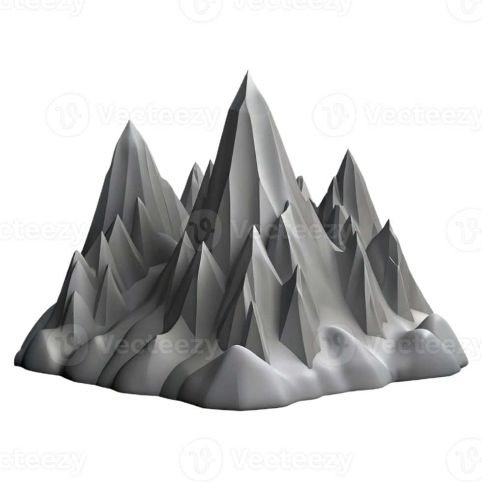 extraordinary creative Mountain Range Silhouette Grey Cutout exclusive png