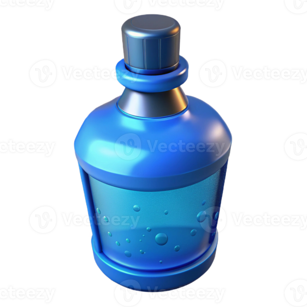 magnificent modern Mouthwash Bottle Blue Antiseptic Liquid Cutout high quality png